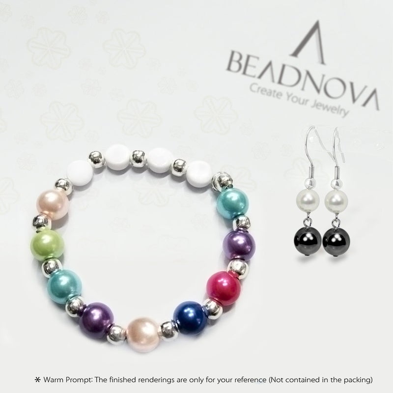 BEADNOVA Satin Pearls Beads for Crafts Tiny Loose Glass Imitation Pearls for Jewelry Making (4mm, 1000pcs, Multi Color) - Image 5